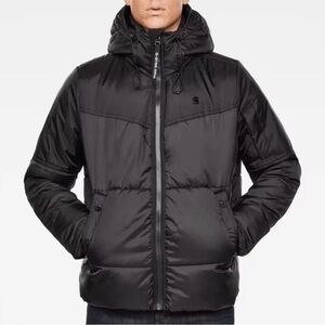 G-Star Raw Men’s Puffer Coat sz L Water Repellant Hooded